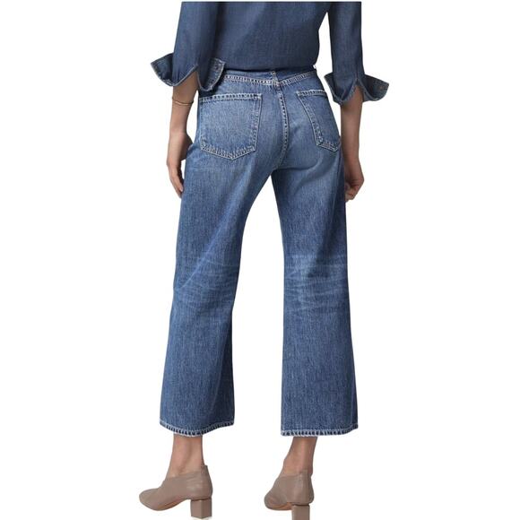 Citizens of Humanity Sacha High Rise Wide Leg Jeans Size 25 Lightweight Cropped - Picture 2 of 14